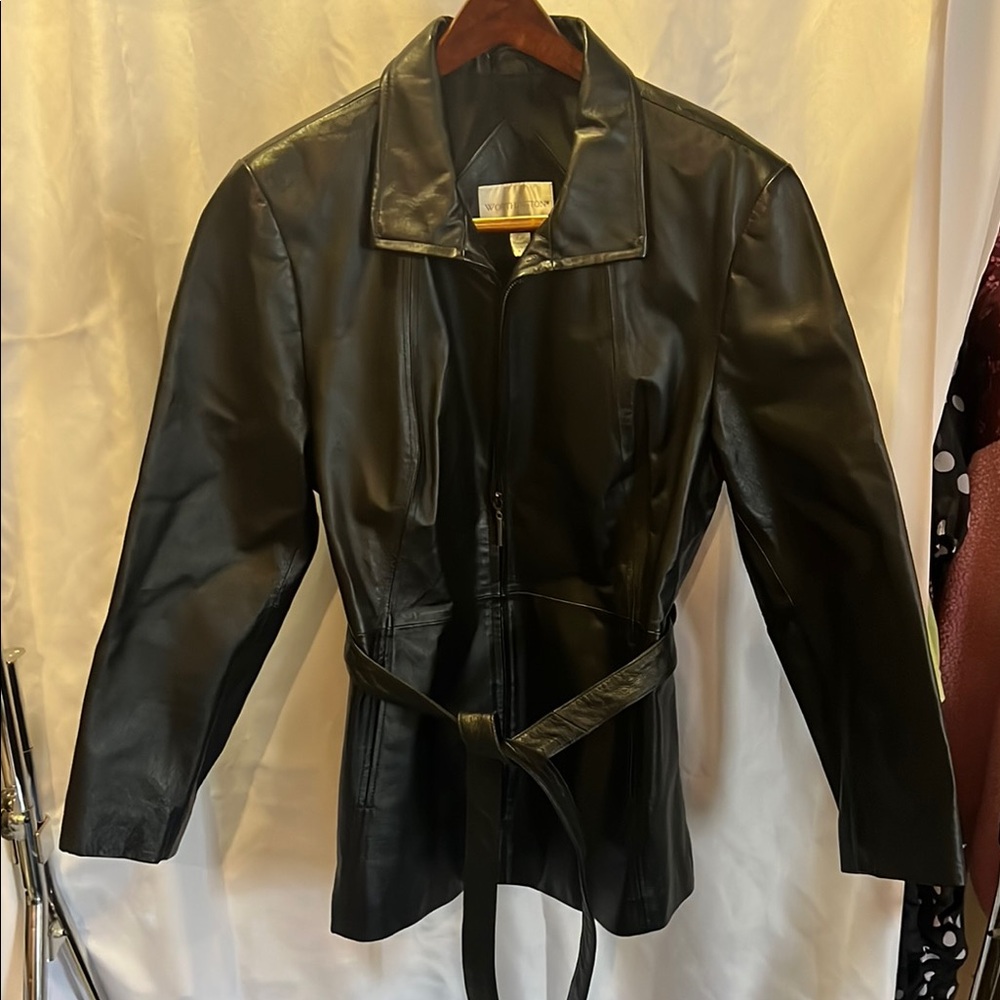 Black Leather Women's Jacket